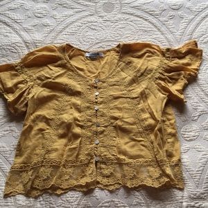Forever 21 Mustard Yellow Top